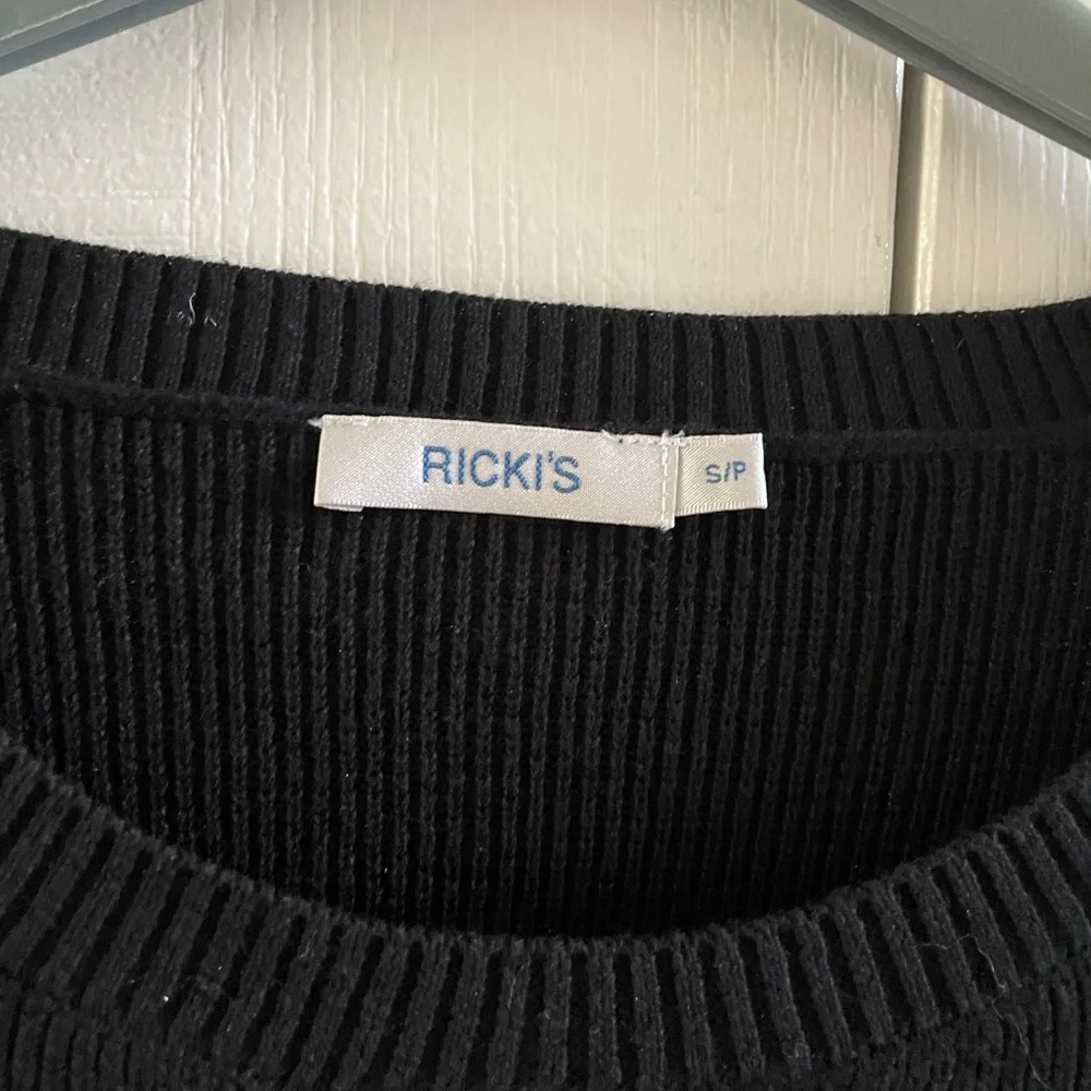 Ricki's Black Ribbed Sweater - Picture 3 of 6